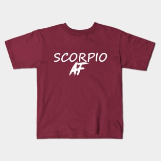 SCORPIO AF WHITE Kids T-Shirt